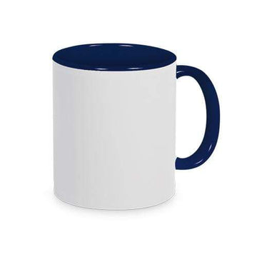 Keramiktasse Zwei Farbig inkl Foto-Text-Motiv
